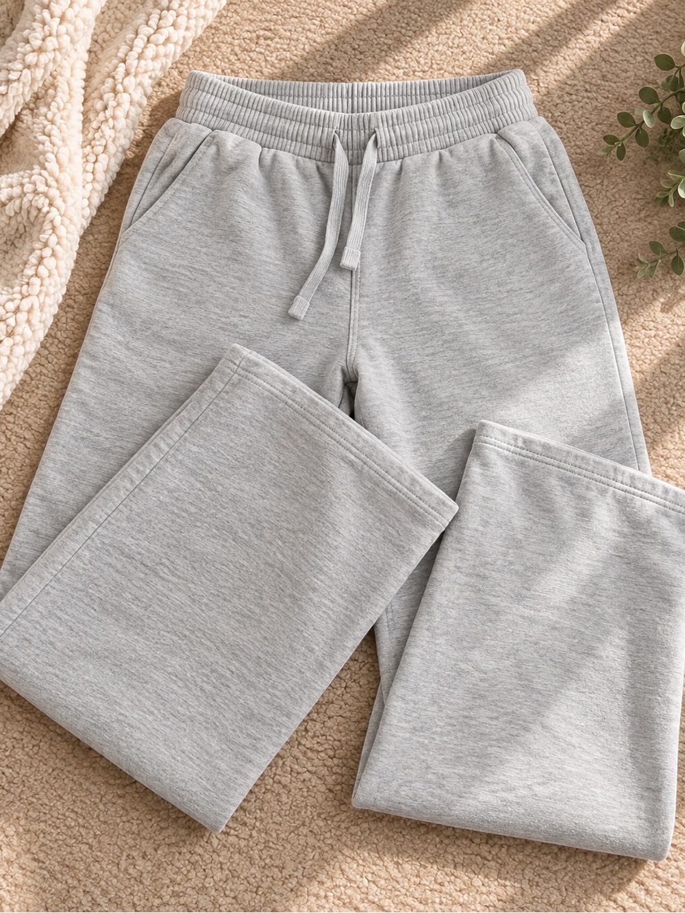 Auden Light Gray Pull-On Joggers with Drawstring